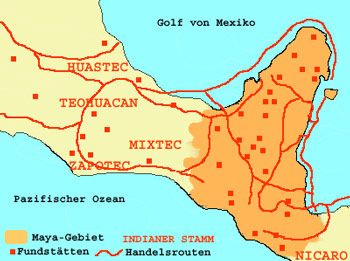 Siedlungsgebiet der Maya in der klassischen Periode