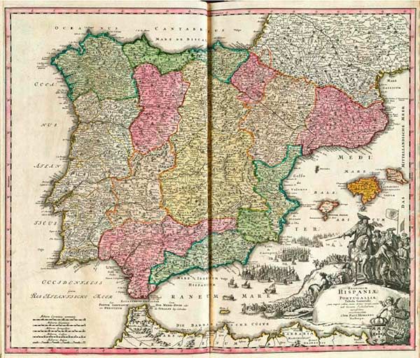 Karte Spanien