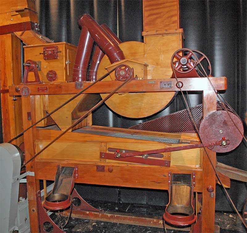 Historische Reinigungsmaschine für Kakaobohnen