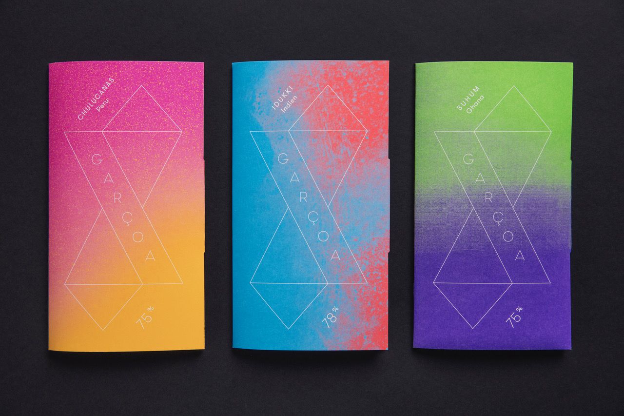 Einzigartiges Verpackungsdesign der Garcoa Tafeln.