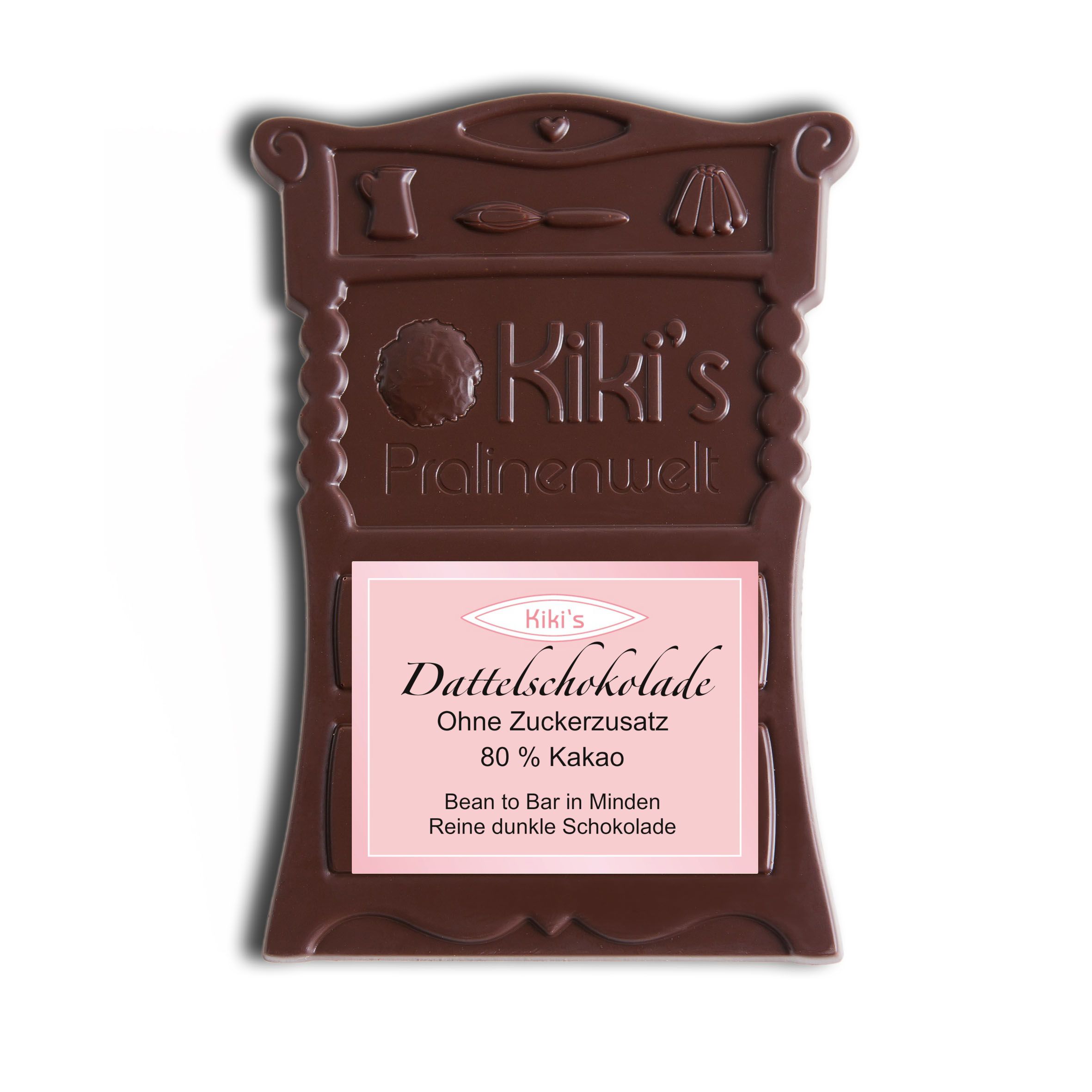 Dattelschokolade von Kiki's Pralinenwelt Dattelschokolade von Kiki's Pralinenwelt