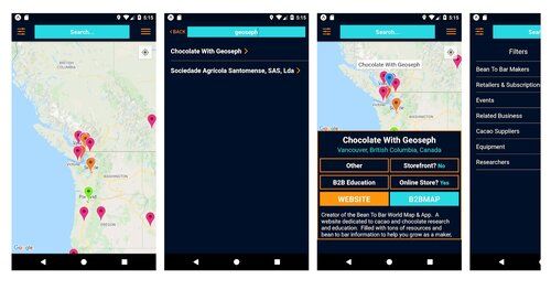 Bean to Bar World Map als App