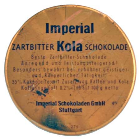 Imperial-Kola, Dose Rückseite