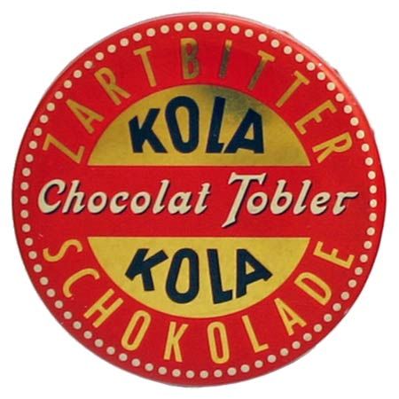 Kola Zartbitter Schokolade von Tobler, Dose Vorderseite