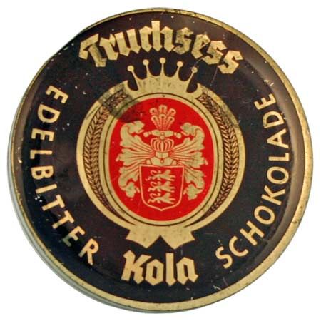 Edelbitter Kola Schokolade von Truchsess, Dose Vorderseite