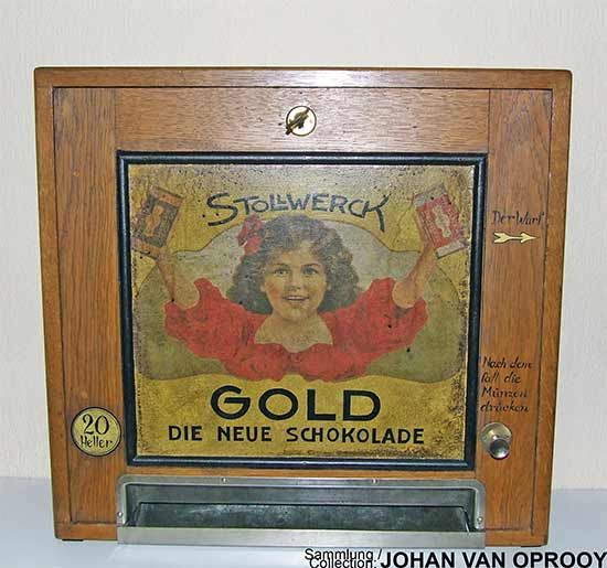 Schokoladen Automat Stollwerck - Gold