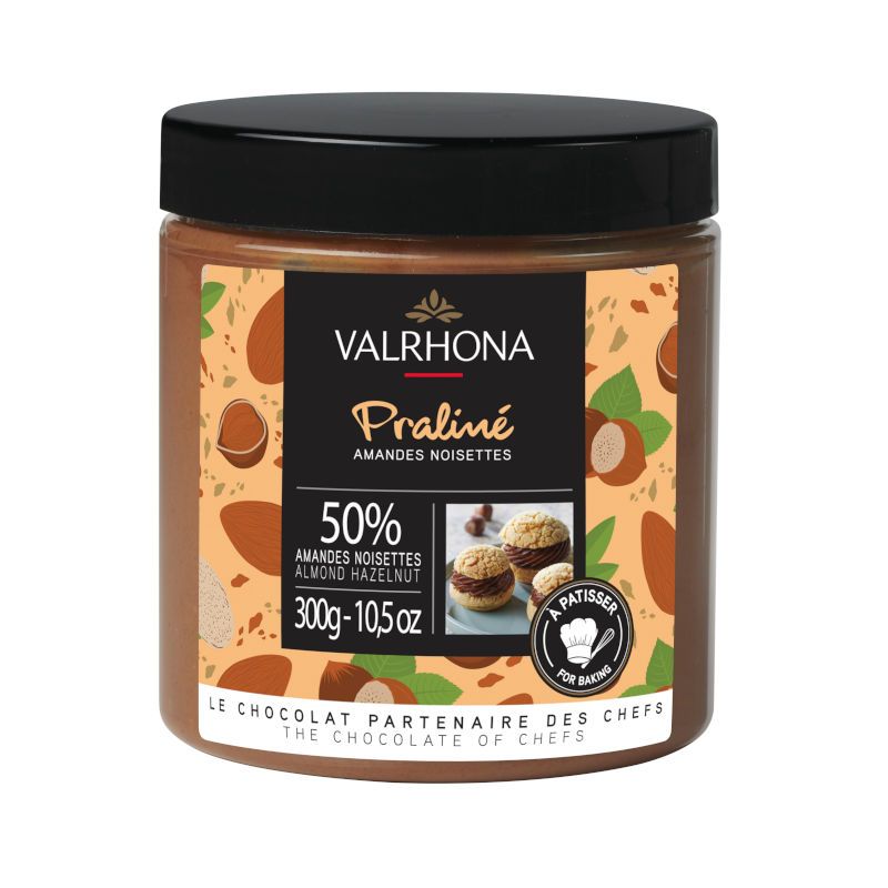 Neu: Pralinémasse von Valrhona im 300 g Becher Neu: Pralinémasse von Valrhona im 300 g Becher