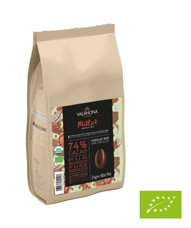 Grand Cru Bio Kuvertüre Millot 74 % von Valrhona