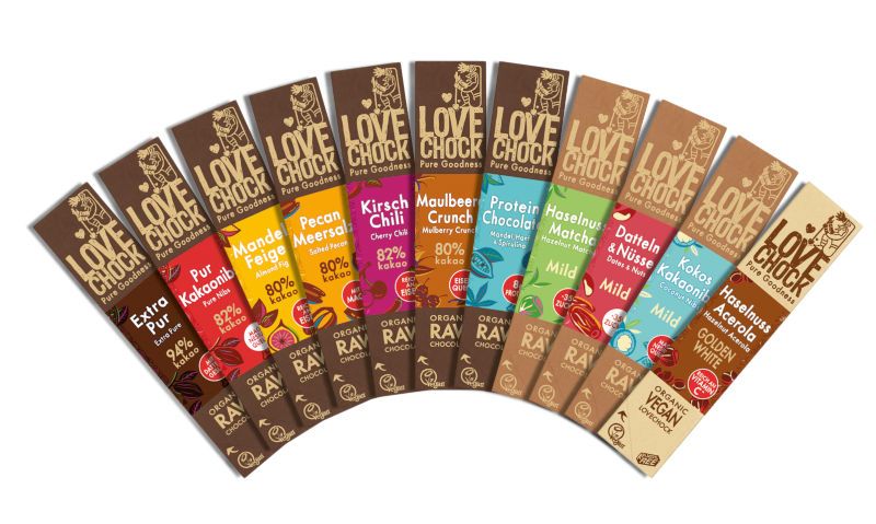 Lovechock Riegel in neuem Design und mit neuer Rezeptur
