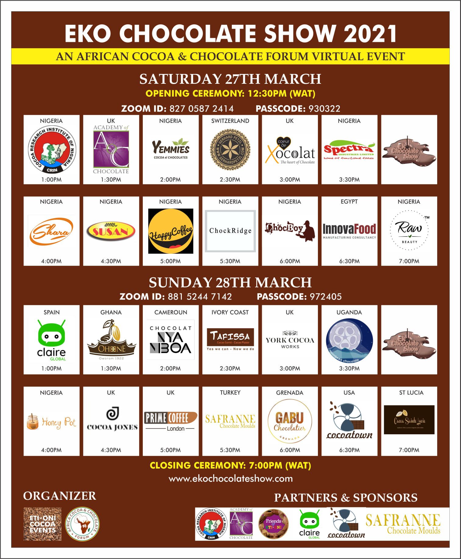 Eko Chocolate Show 2021 Termine Eko Chocolate Show 2021 Termine
