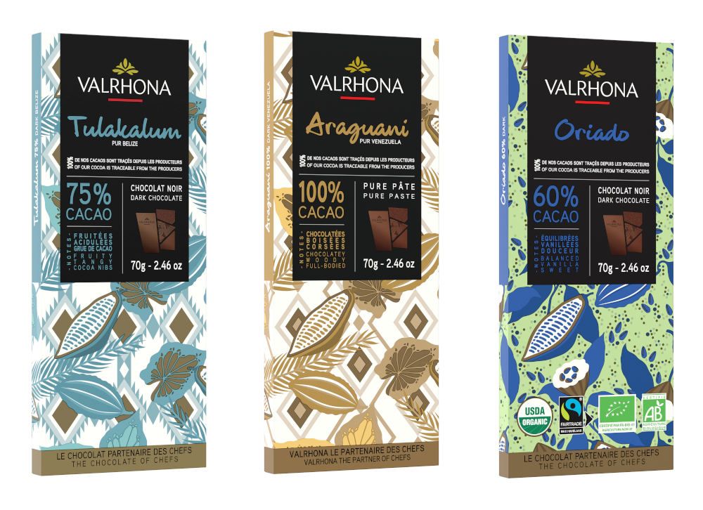 Valrhona präsentiert drei neue Tafelschokoladen Valrhona präsentiert drei neue Tafelschokoladen