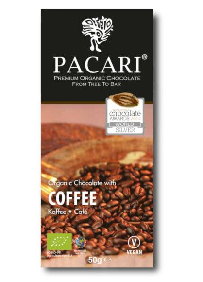 Bean to Bar Bio Schokolade mit Kaffee von Pacari