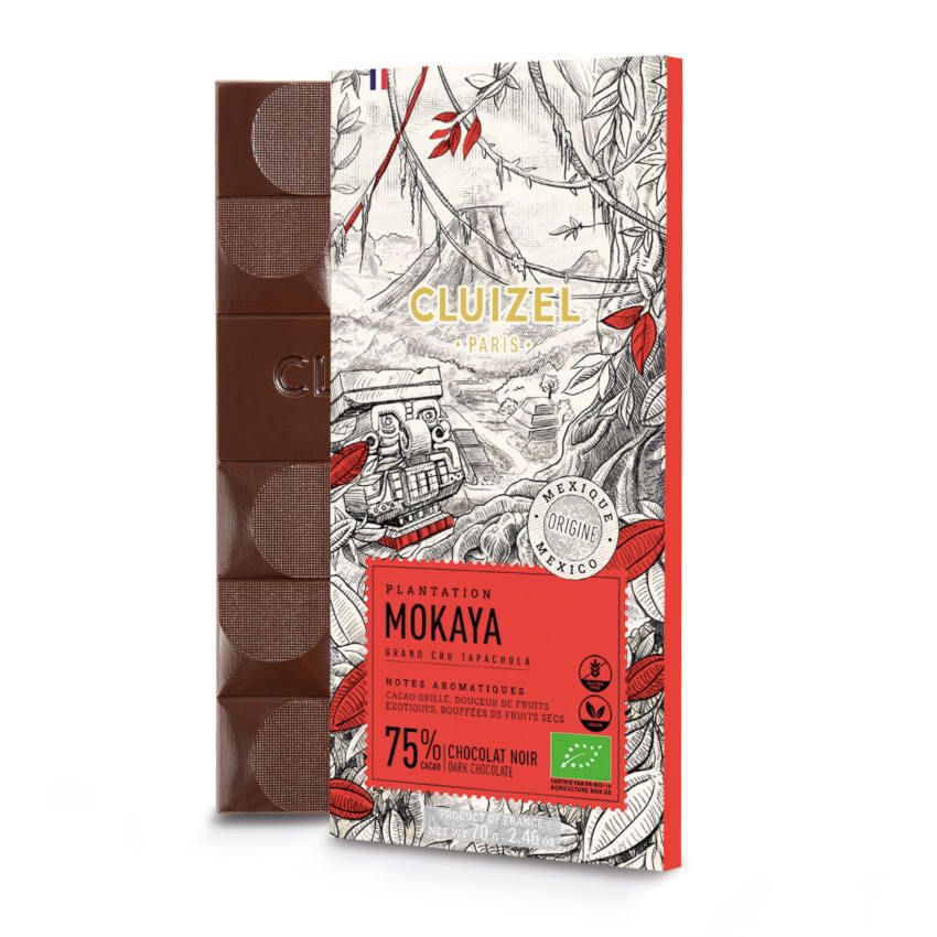 Bio Schokolade Tafel Plantation Mokaya 75% von Michel Cluizel, Frankreich Bio Schokolade Tafel Plantation Mokaya 75% von Michel Cluizel, Frankreich