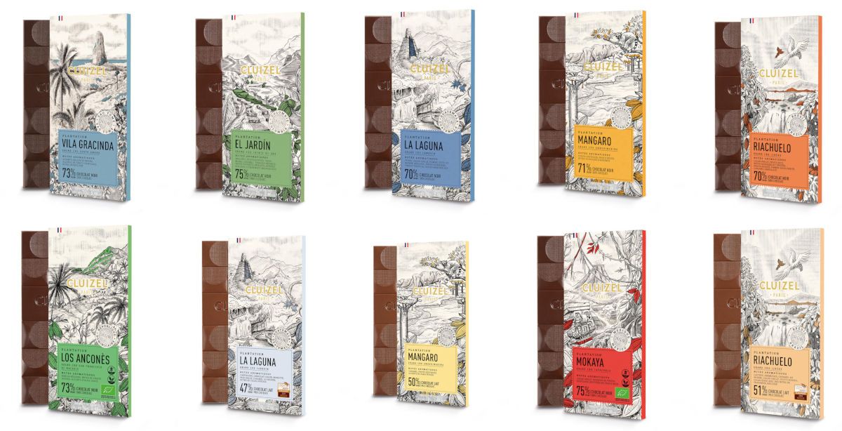 Neu im Shop: alle 10 Tafelschokoladen der Plantation-Serie von Michel Cluizel