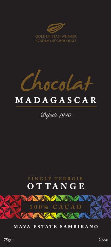 Single Terroir Ottange - 100% Kakao - Schokolade von Chocolat Madagascar Single Terroir Ottange - 100% Kakao - Schokolade von Chocolat Madagascar