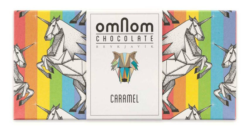 Einhorntafel Karamell Vollmilchschokolade von omNom