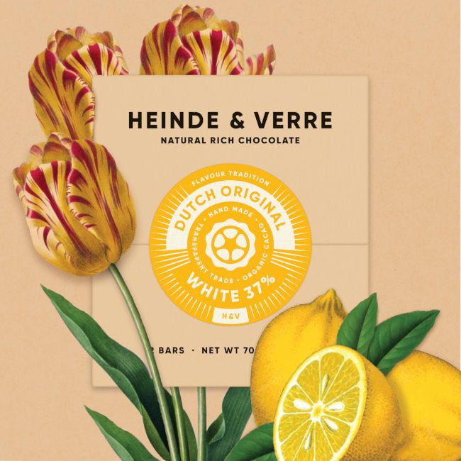 Neue Bean to Bar Schokolade von Heinde & Verre: Dutch Original White 37%