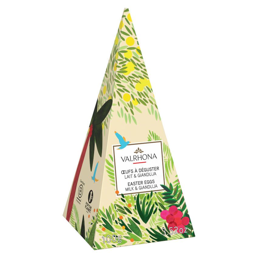 Valrhona Pyramide mit Mini-Ostereiern