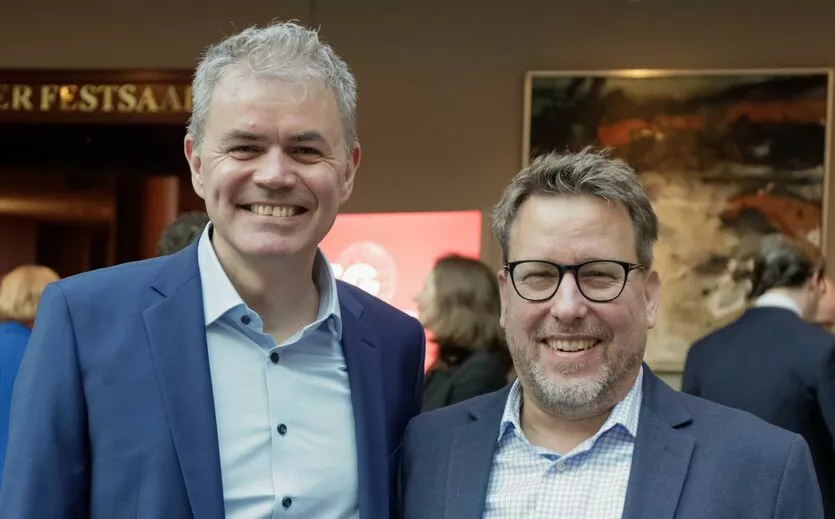 Joachim Eckert und Oliver Peik. Foto Sweets Global Network. Joachim Eckert und Oliver Peik. Foto Sweets Global Network.