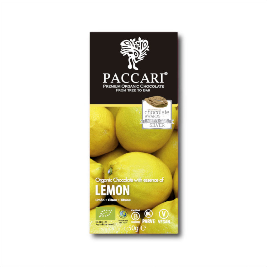 Bio Schokolade mit Zitrone (Lemon) von Paccari