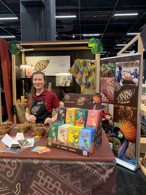 ISM-Stand von JAKAO Bean to Bar Schokolade