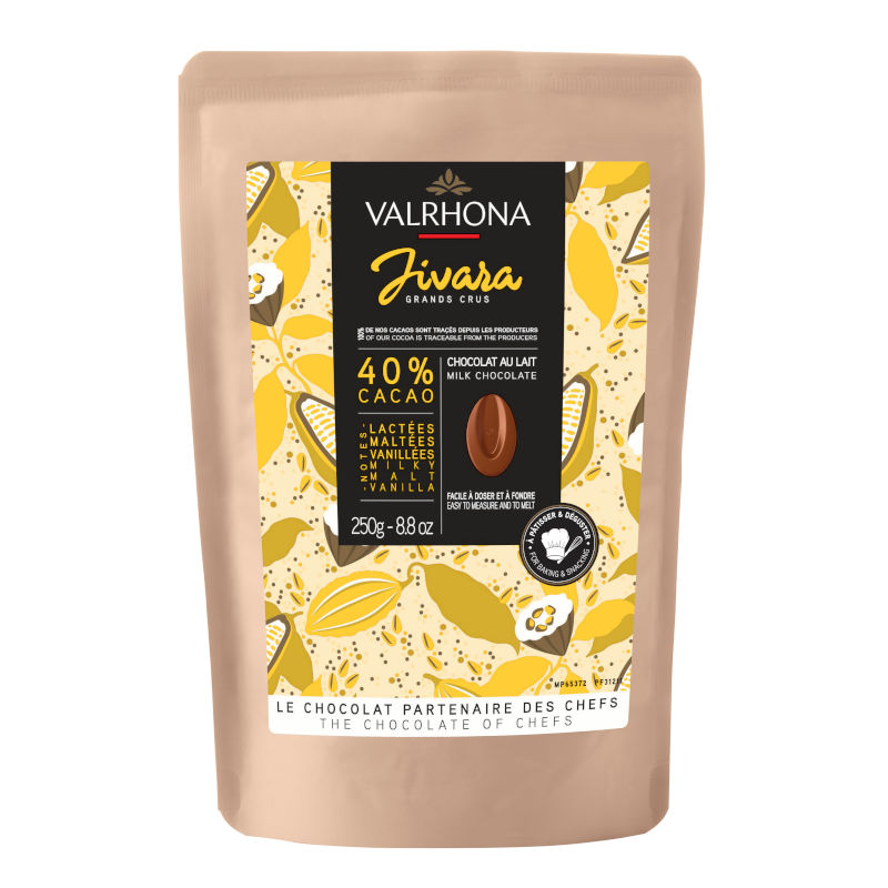 250g Beutel Jivara Lactée 40% Milchkuvertüre von Valrhona