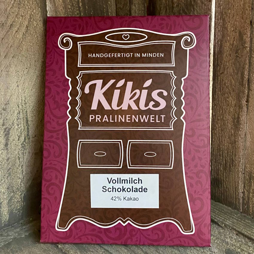 Kiki's pure Vollmilch Schokolade 42% Kakao