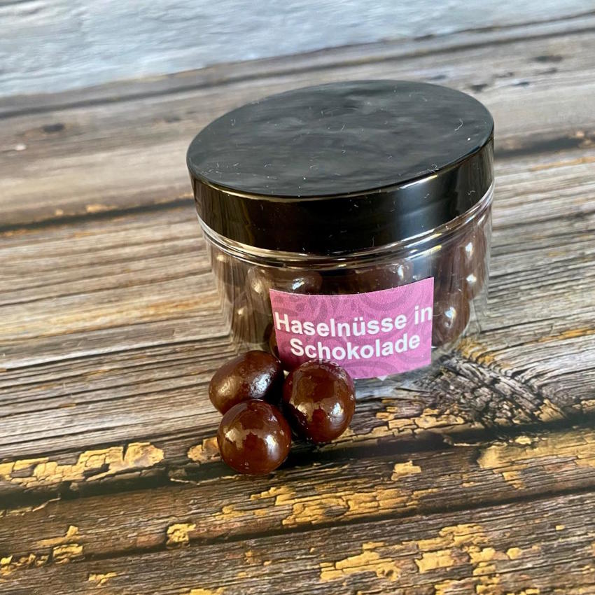 Haselnüsse in dunkler Schokolade von Valrhona