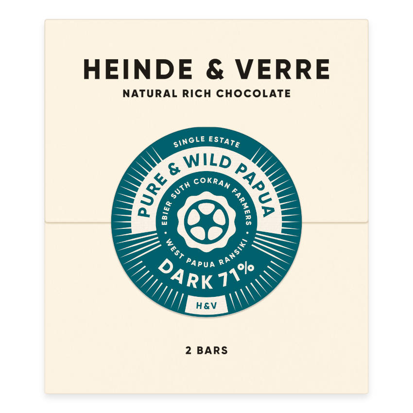 Pure & Wild Papua Schokolade 71% von Heinde & Verre