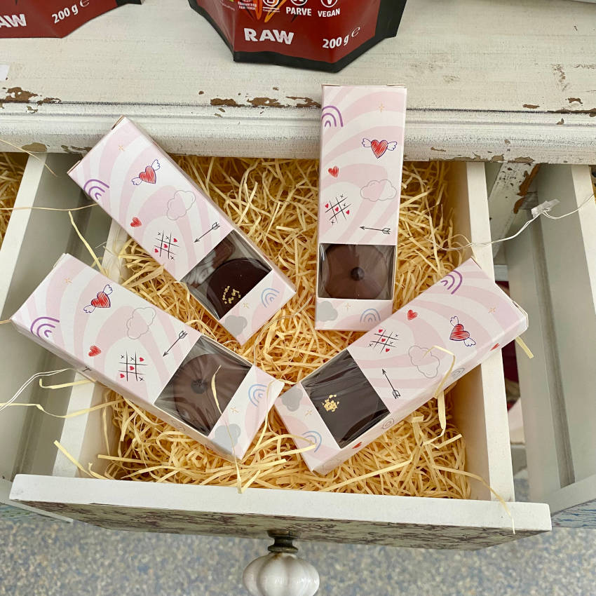 3er Herz Pralinenschachtel