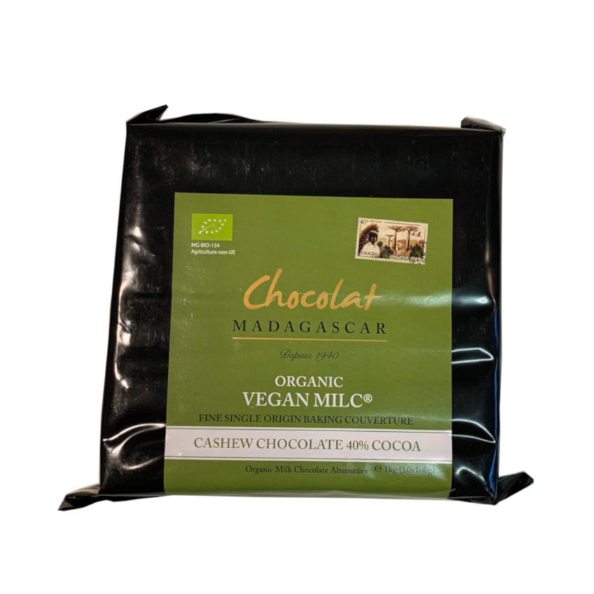 Vegan Milc Cashew Kuvertüre - Chocolat Madagascar - Chocolaterie Robert