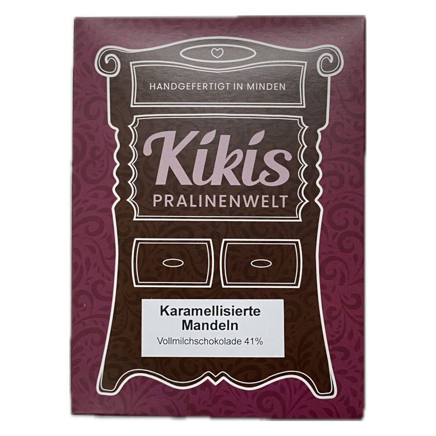 Kiki's Vollmilch Schokolade mit karamellisierten Mandeln