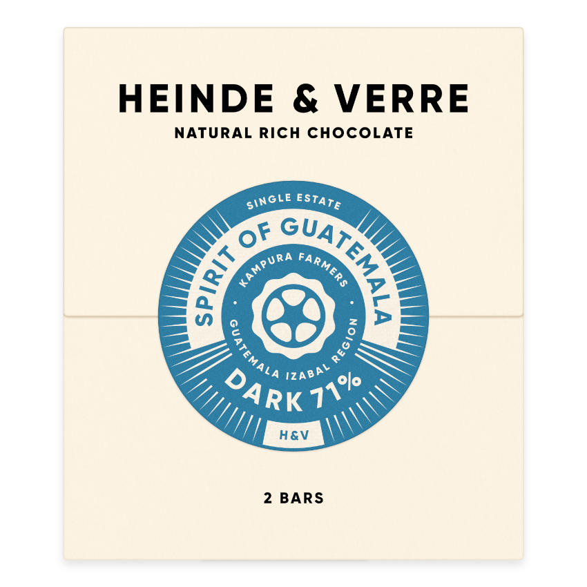 Spirit of Guatemala Dark 71% - Dunkle Schokolade von Heinde & Verre