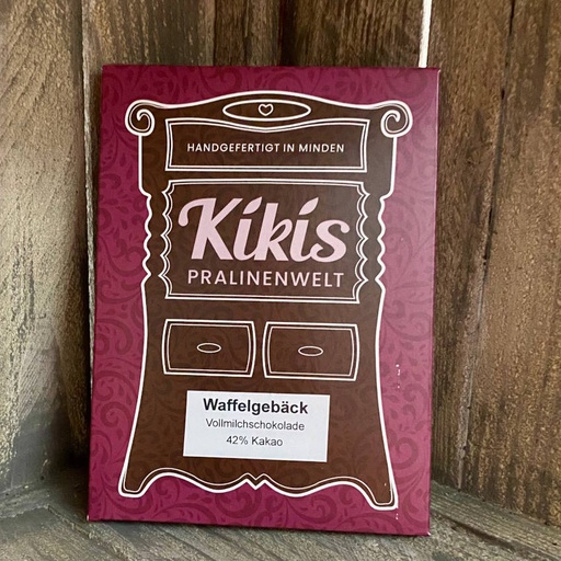 [110314] Kiki's Vollmilch Schokolade mit feinem Waffelgebäck