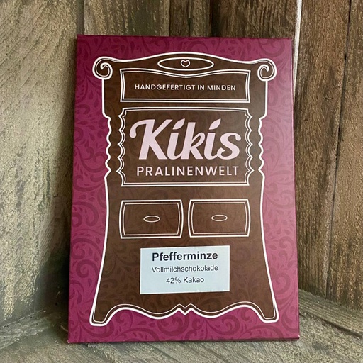[110311] Kiki's Vollmilch Schokolade mit Pfefferminze