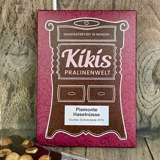 [110296] Kiki's Edelbitter Schokolade mit Piemont Haselnüssen