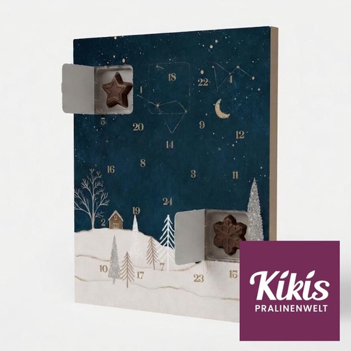 [adventskalender-kiki] Kiki's Adventskalender mit feinster Vollmilchschokolade