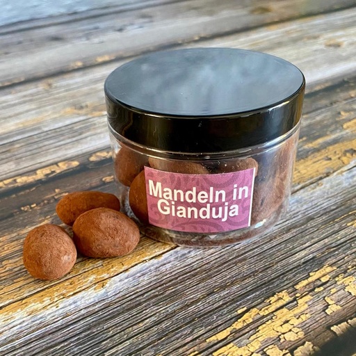 [mandeln-gianduja-kakao] Mandeln in Gianduja und Kakaopulver von Valrhona