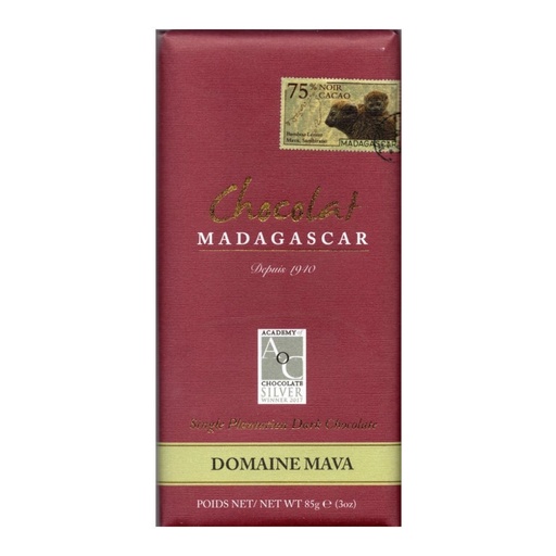 [170274] Domaine Mava 75% Single Plantation - Chocolat Madagascar 85g Tafel