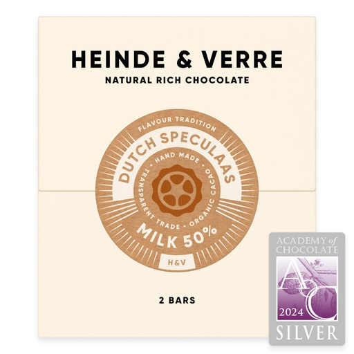 [170318] Dutch Speculaas - Spekulatius Milchschokolade 50% - 70g von Heinde & Verre