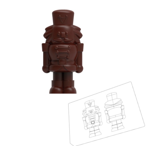 [170548] Nussknacker Schokoladenform 43885 Valrhona