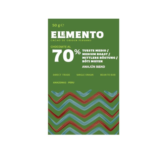 [170588] Amazonas Awajún 70% Schokoade mittlere Röstung | Elemento | Tafel 50g