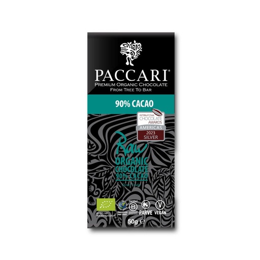 [170620] Paccari RAW 90 Tafel Rohe Bio Schokolade