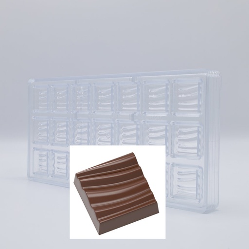 [170648] Pralinenform Quadrat Wellen (CF0230)