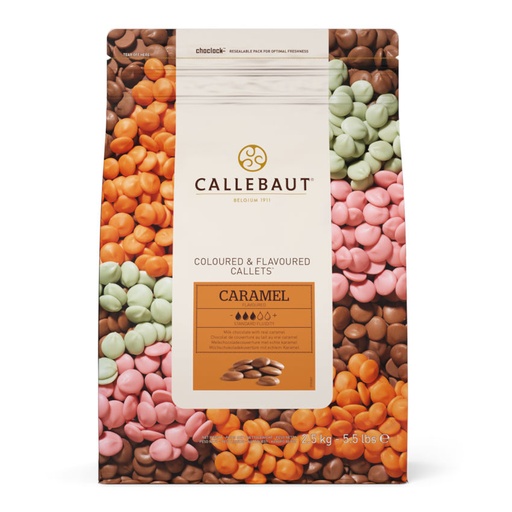 [caramel-callets-callebaut] Caramel Callets Callebaut - Milchkuvertüre mit Karamel
